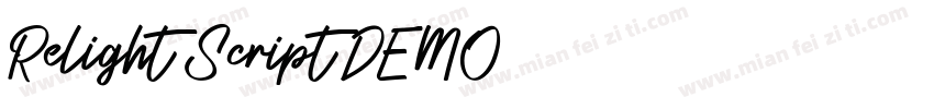 Relight Script DEMO字体转换